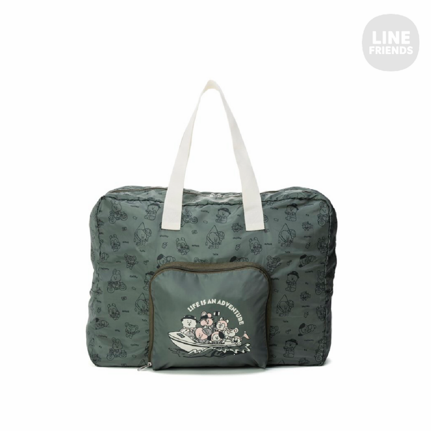 BT21 JAPAN Official Yeah! Fun Trip Boston Folding Bag