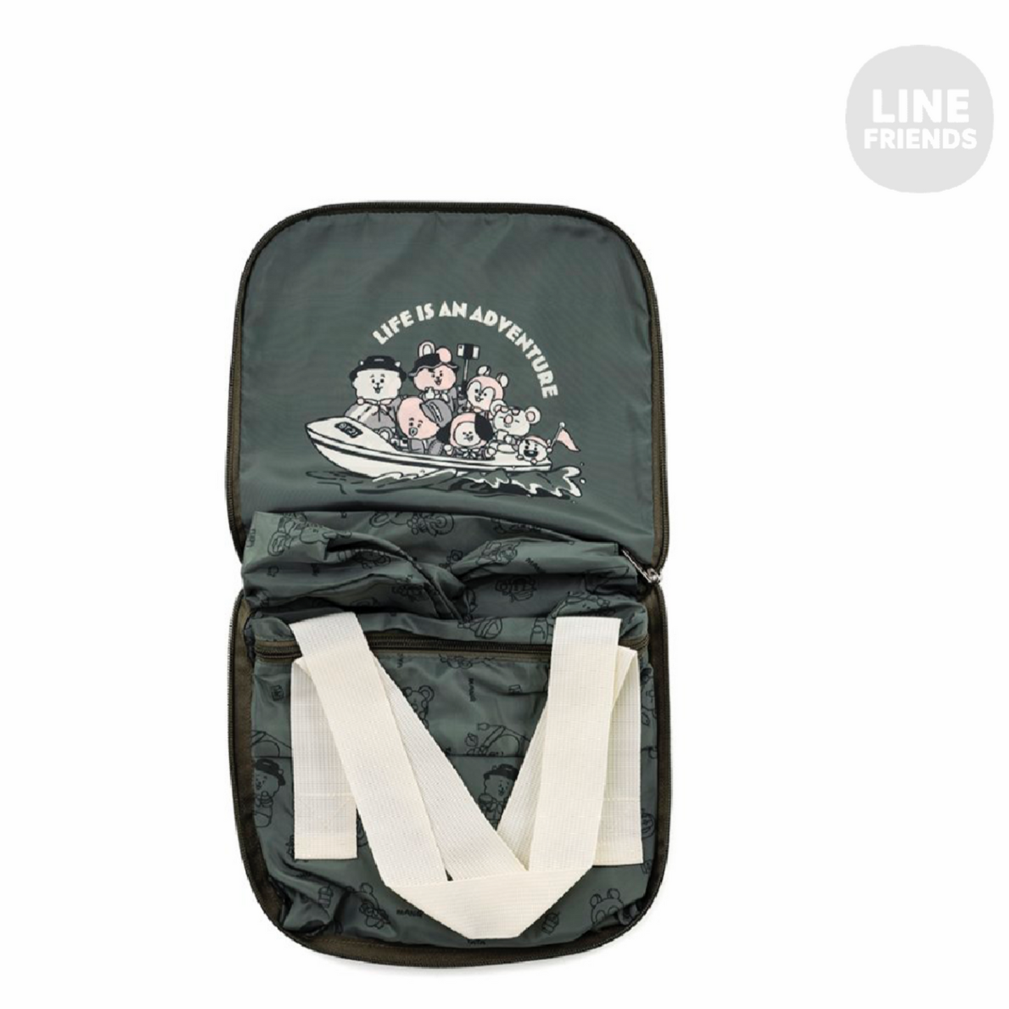BT21 JAPAN Official Yeah! Fun Trip Boston Folding Bag