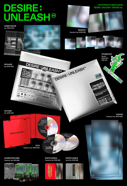 ENHYPEN - DESIRE : UNLEASH 6th Mini Album ENGENE Ver