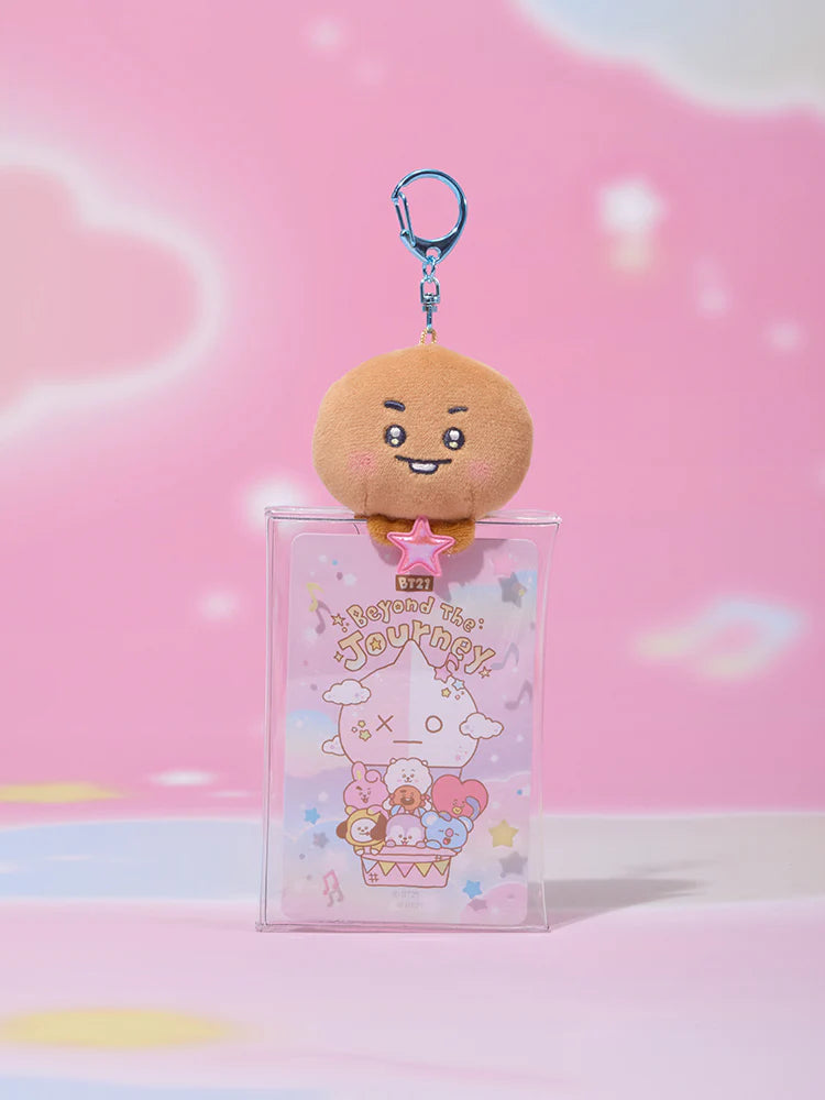 BT21 BABY Official BEYOND THE JOURNEY Clear Plush Pouch Keyring