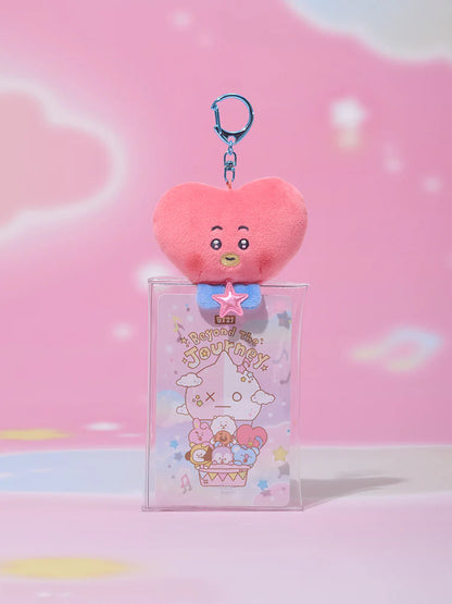 BT21 BABY Official BEYOND THE JOURNEY Clear Plush Pouch Keyring