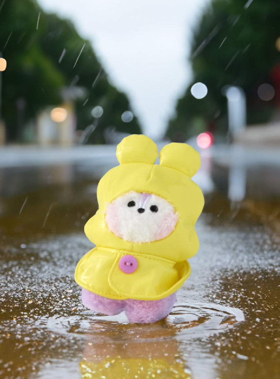 BT21 mini minini Official Rainy Day Plush Keyring