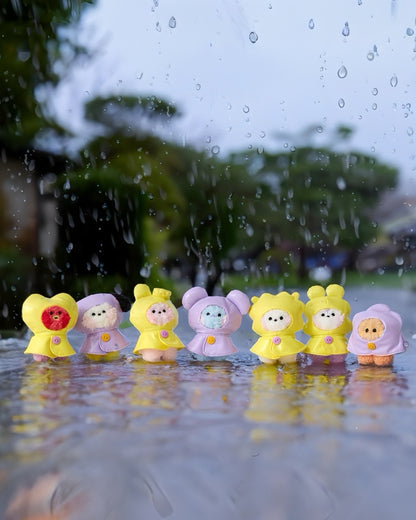 BT21 mini minini Official Rainy Day Plush Keyring