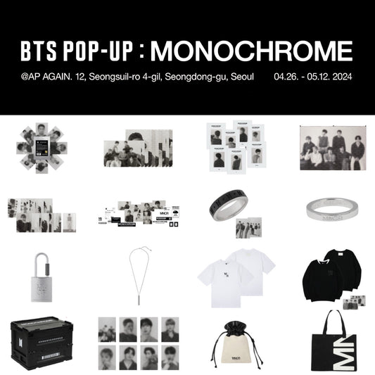 BTS POP-UP MONOCHROME OFFICIAL MD