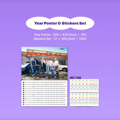 BTS Official 365 BTS Days Calendar New Cover Edition