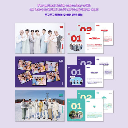 BTS Official 365 BTS Days Calendar New Cover Edition