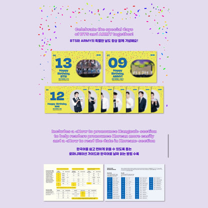 BTS Official 365 BTS Days Calendar New Cover Edition
