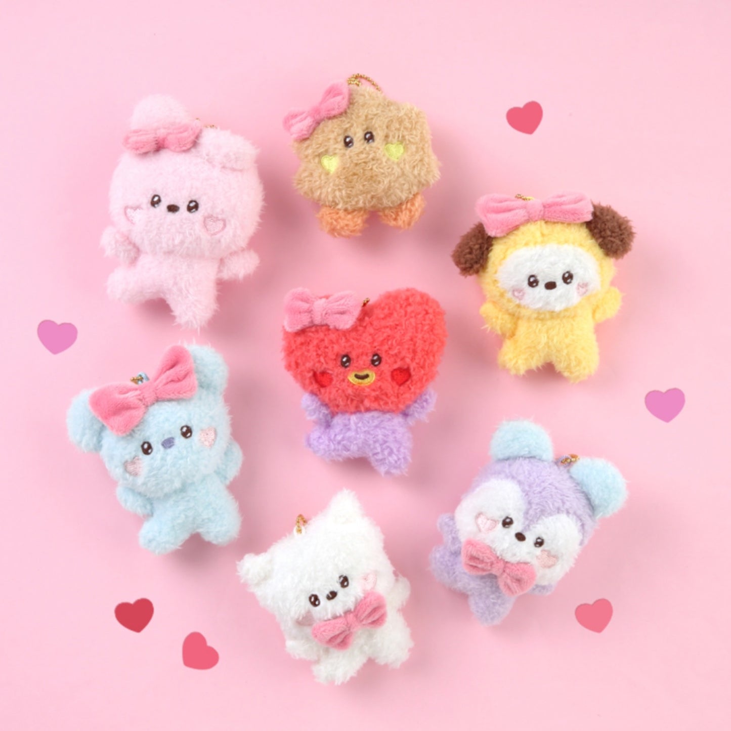 BT21 Minini Official Doll Keyring Lovely Version