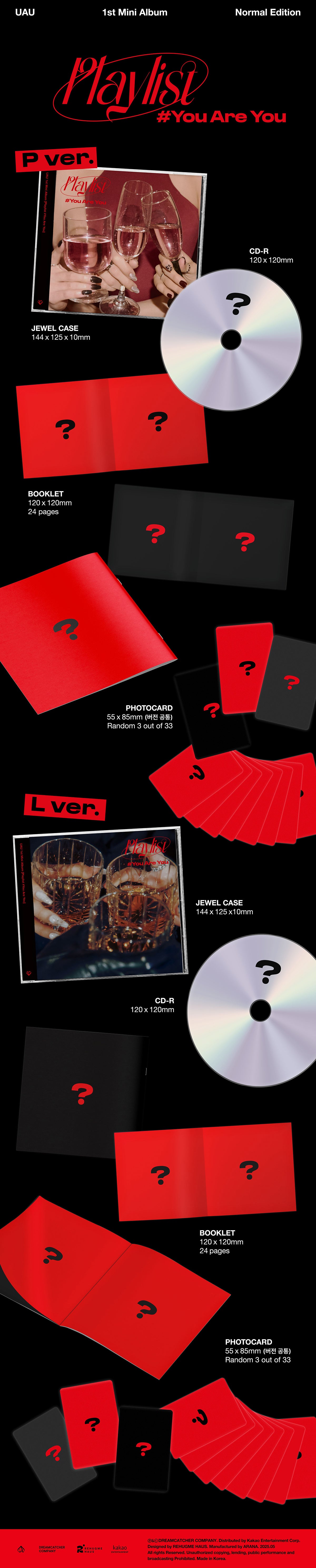 DREAMCATCHER UAU - PLAYLIST #YOU ARE YOU 1st Mini Album