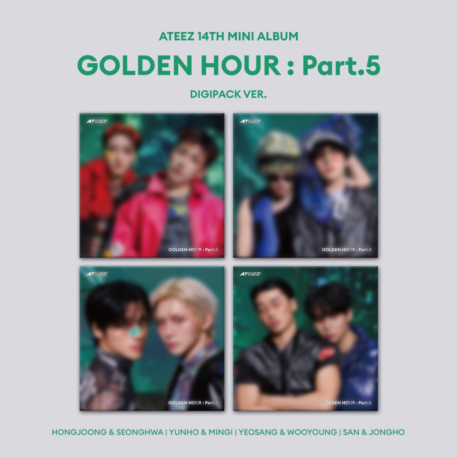ATEEZ - 14th Mini Album ATEEZ GOLDEN HOUR : PART.5 ( UNIT VER