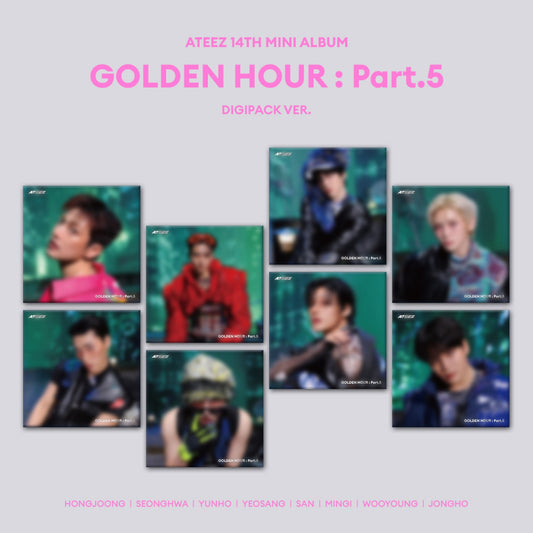 ATEEZ - 14th Mini Album ATEEZ GOLDEN HOUR : PART.5 ( DIGIPACK VER )