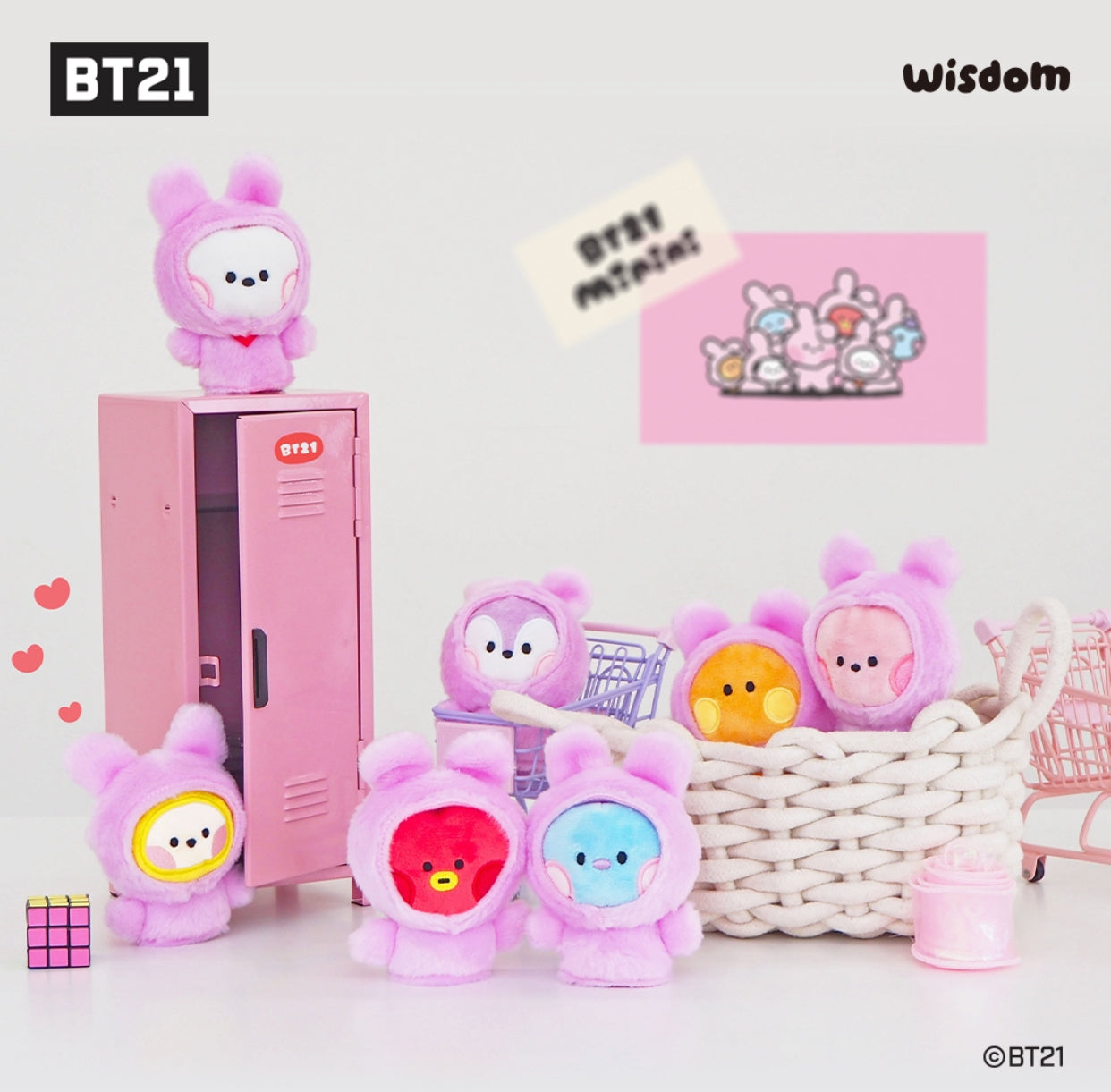 BT21 Minini Official Finger Puppet Keyring