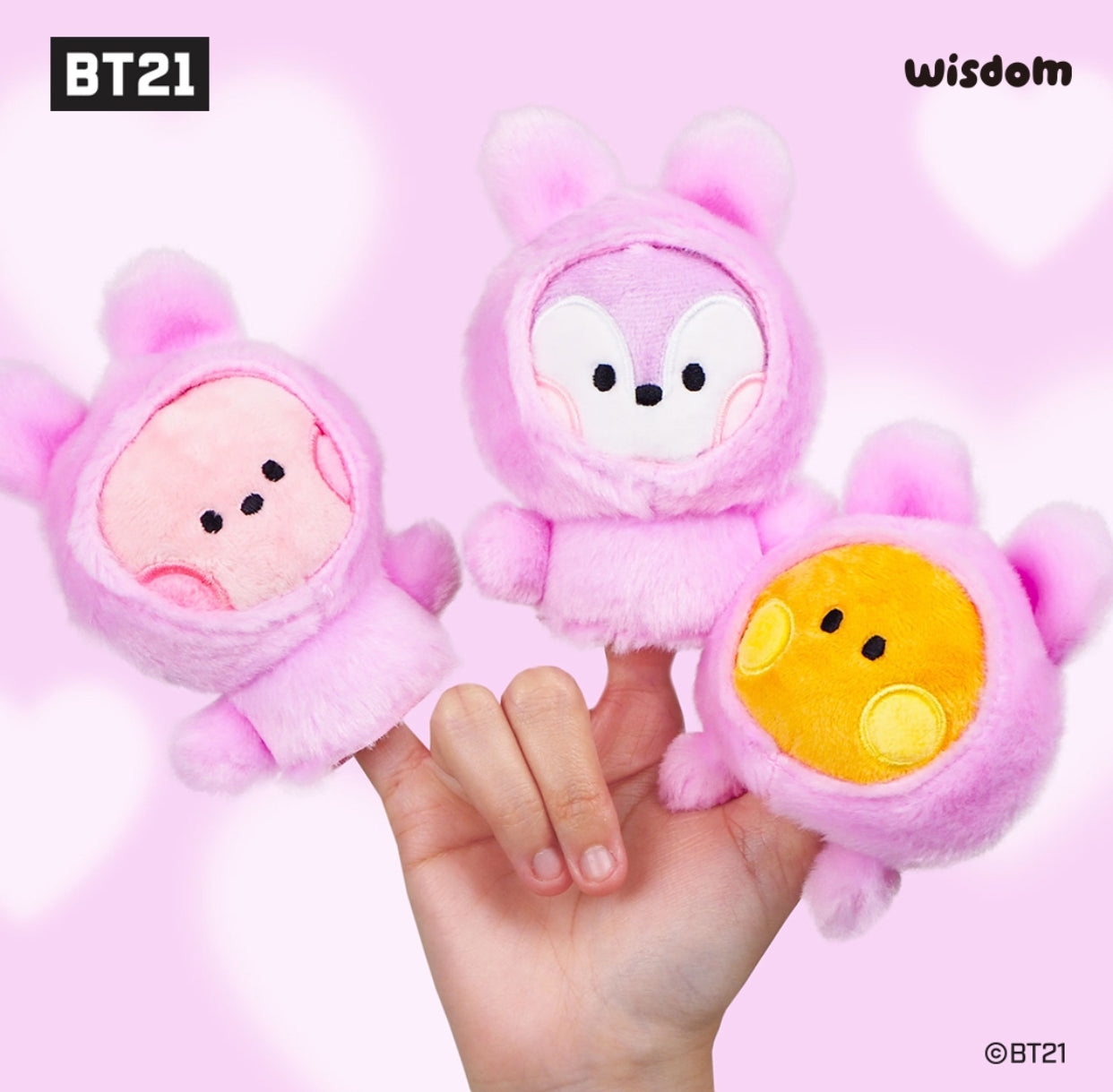 BT21 Minini Official Finger Puppet Keyring