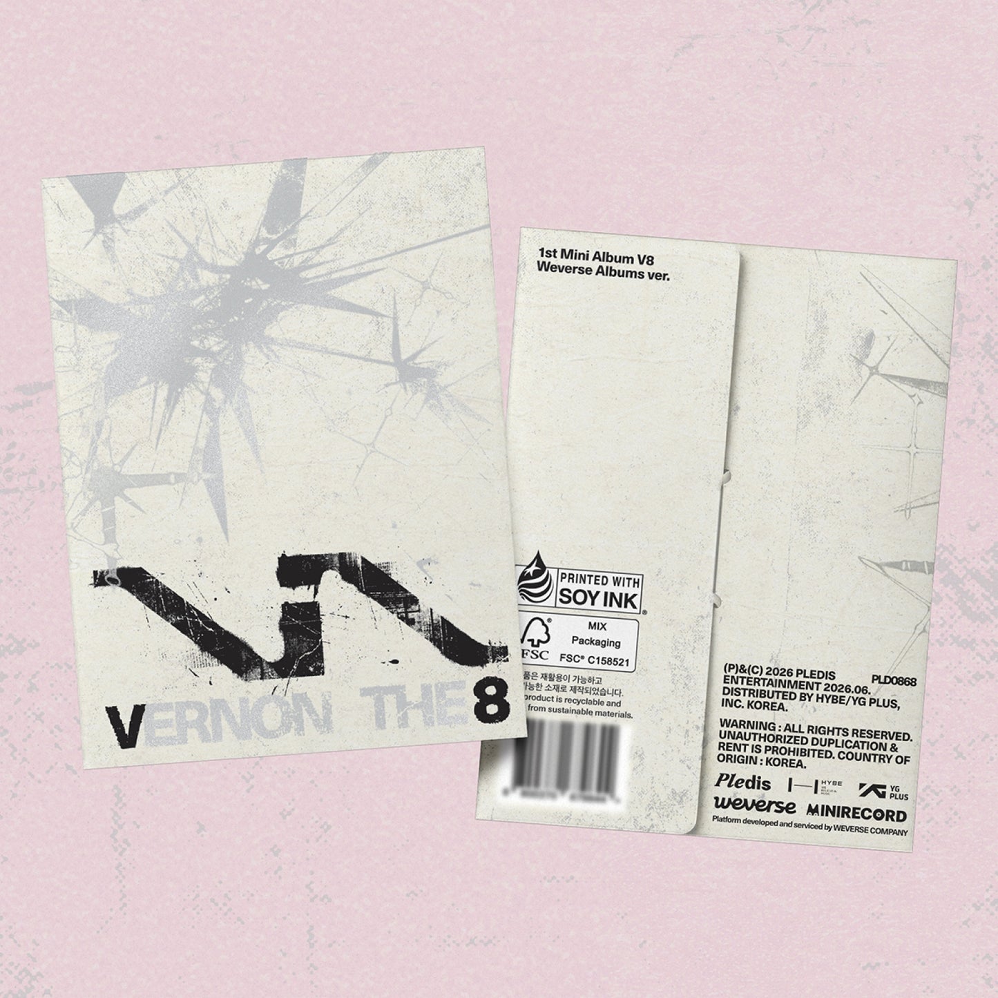 SEVENTEEN VERNON - V8 1st Mini Album WEVERSE Ver