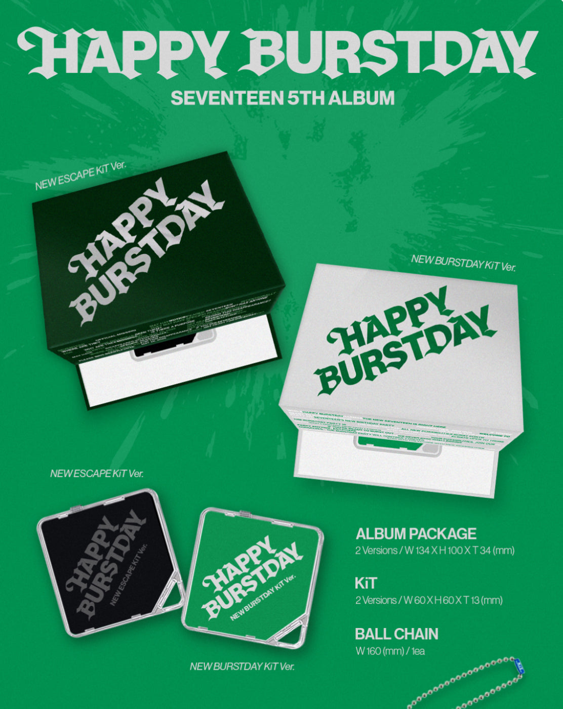 SEVENTEEN - HAPPY BURSTDAY 5th Album KiT Ver