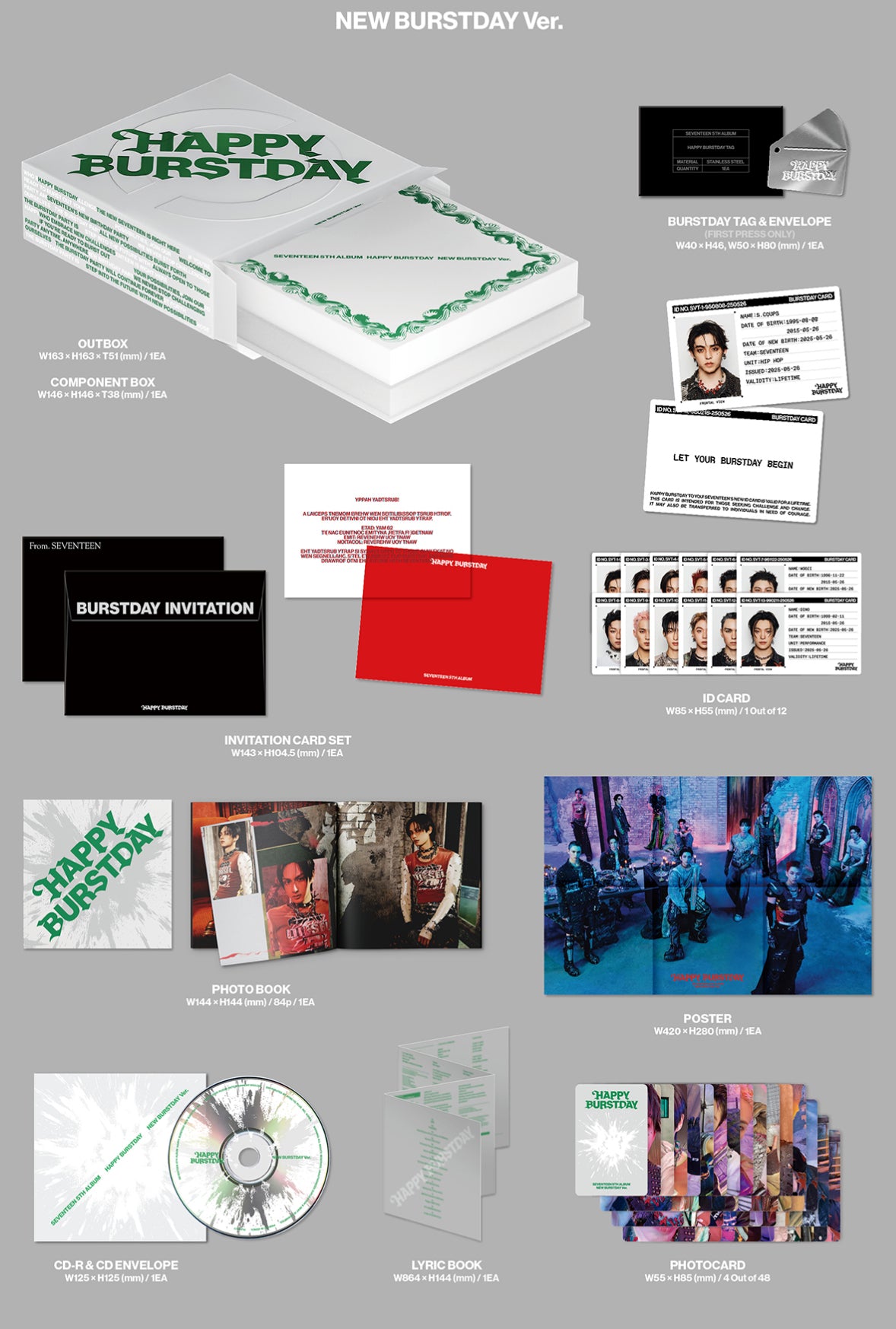 SEVENTEEN - HAPPY BURSTDAY 5th Album – K-STAR