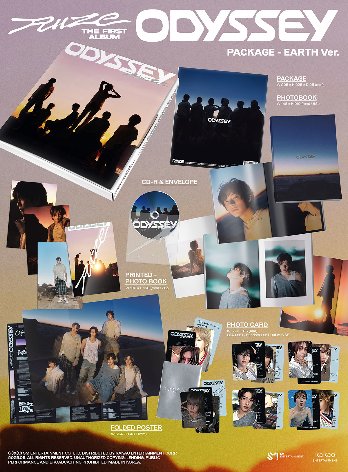RIIZE - ODYSSEY 1st Album PACKAGE Ver