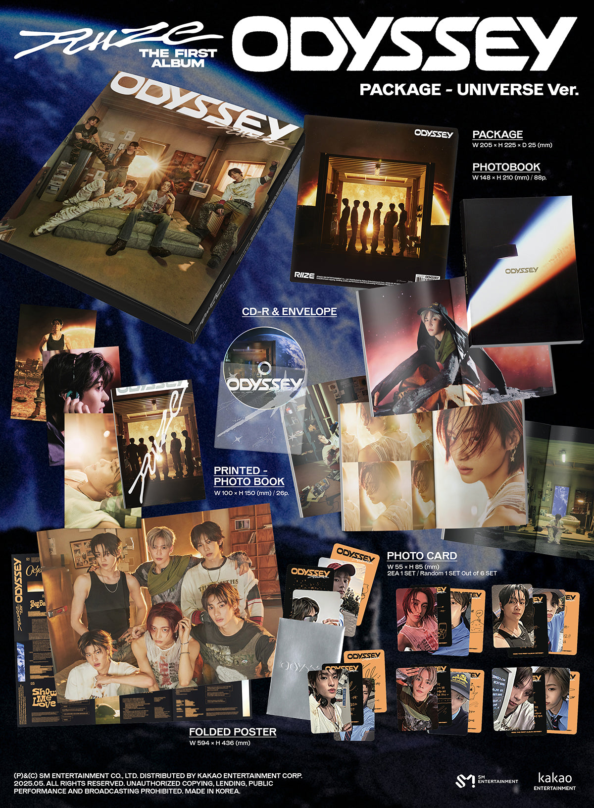 RIIZE - ODYSSEY 1st Album PACKAGE Ver