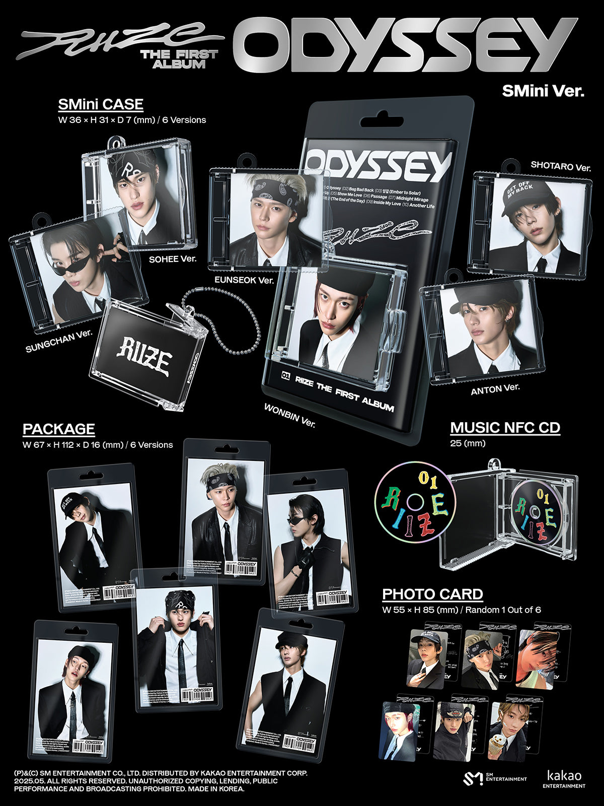 RIIZE - ODYSSEY 1st Album SMINI Ver