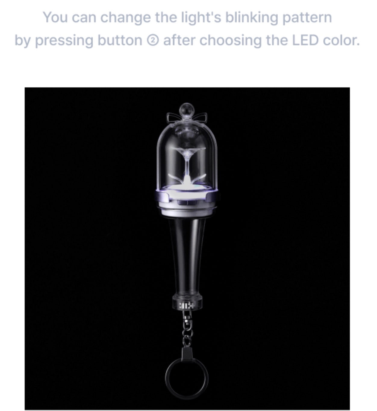 ILLIT Official Light Stick Keyring
