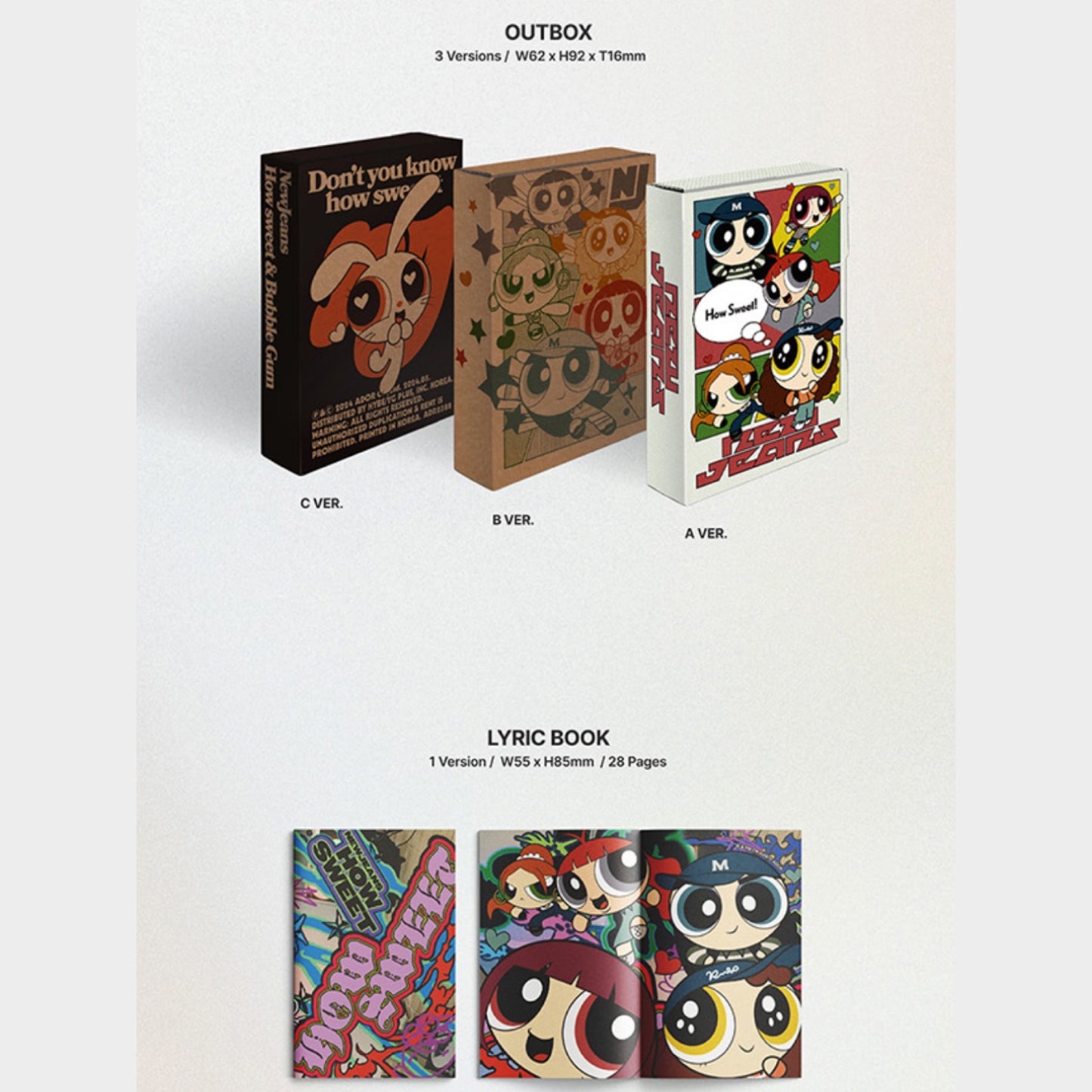NewJeans - How Sweet 1st Single Weverse Albums