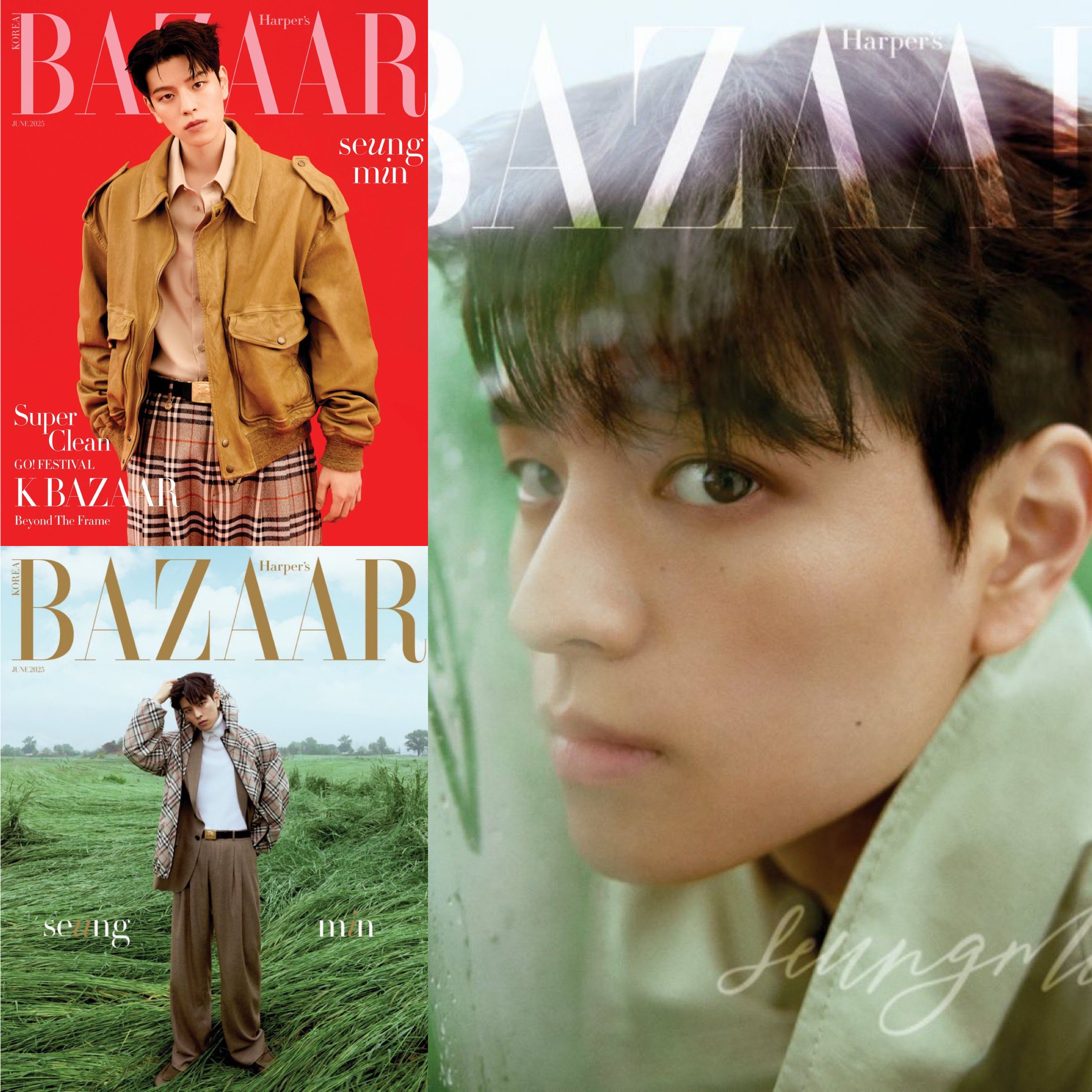 BAZAAR Korea Magazine - STRAY KIDS SEUNGMIN June 2025 – K-STAR