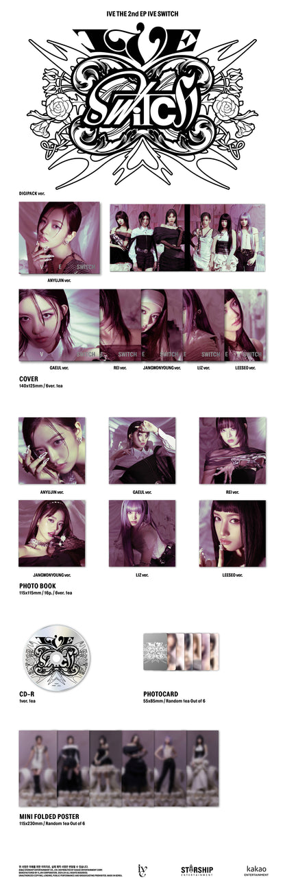 IVE - IVE SWITCH The 2nd EP Album Digipack Ver