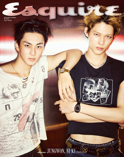 ESQUIRE KOREA - ENHYPEN JUNGWON NI-KI Cover Magazine July 2026