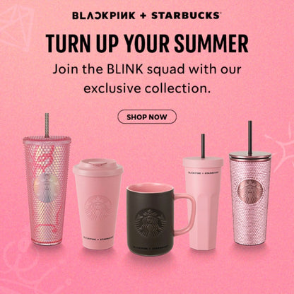 BLACKPINK + STARBUCKS Official Collaboration Turn Up Your Summer MD