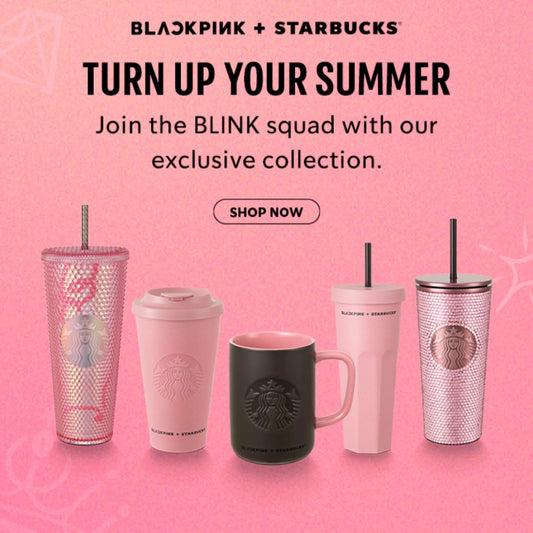BLACKPINK + STARBUCKS Official Collaboration Turn Up Your Summer MD