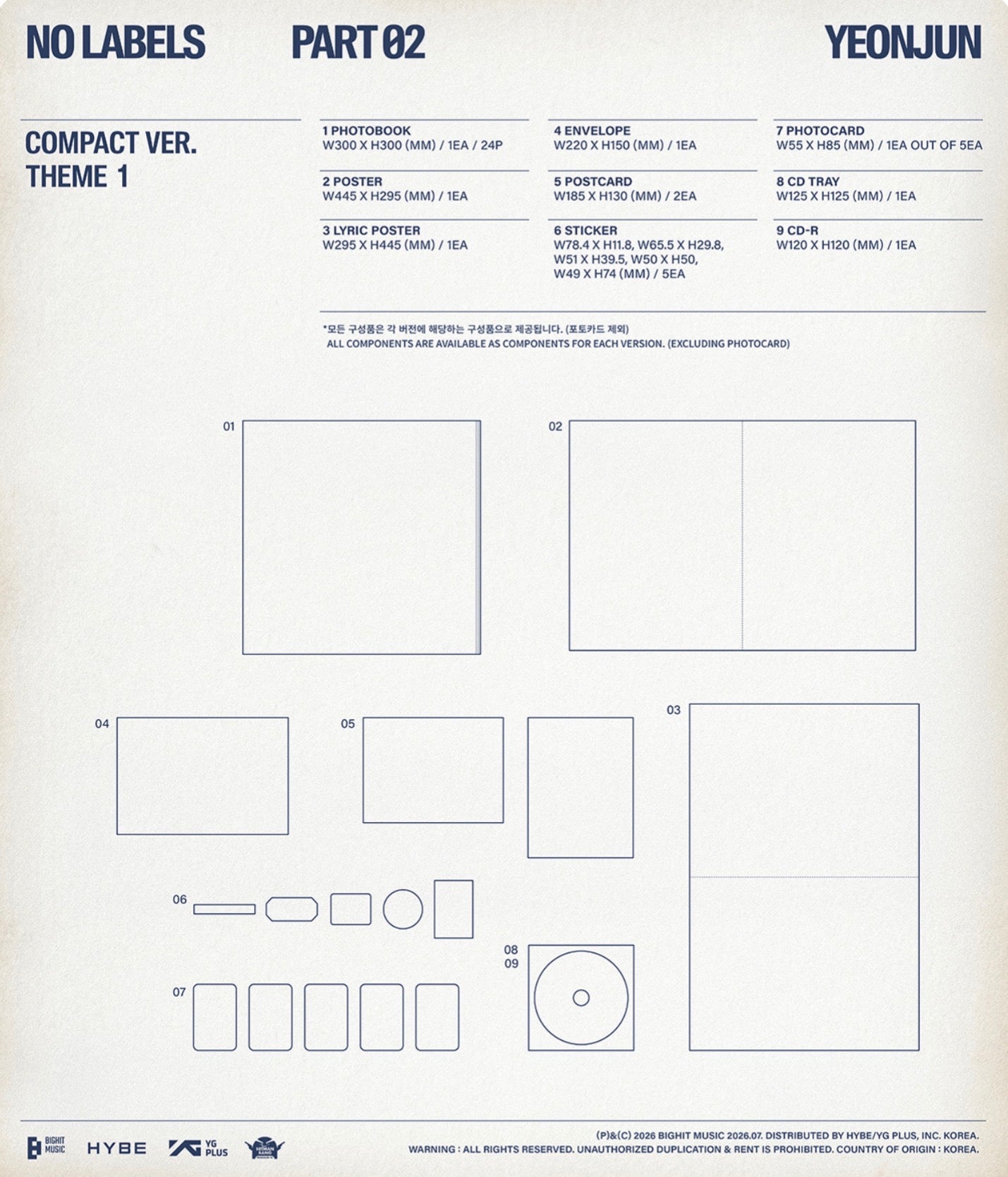 TXT YEONJUN - NO LABELS PART 02 Compact Ver