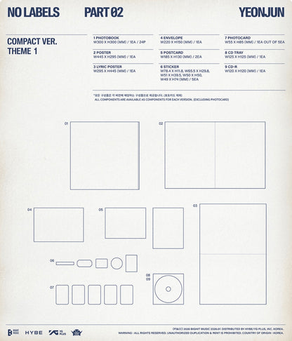 TXT YEONJUN - NO LABELS PART 02 Compact Ver