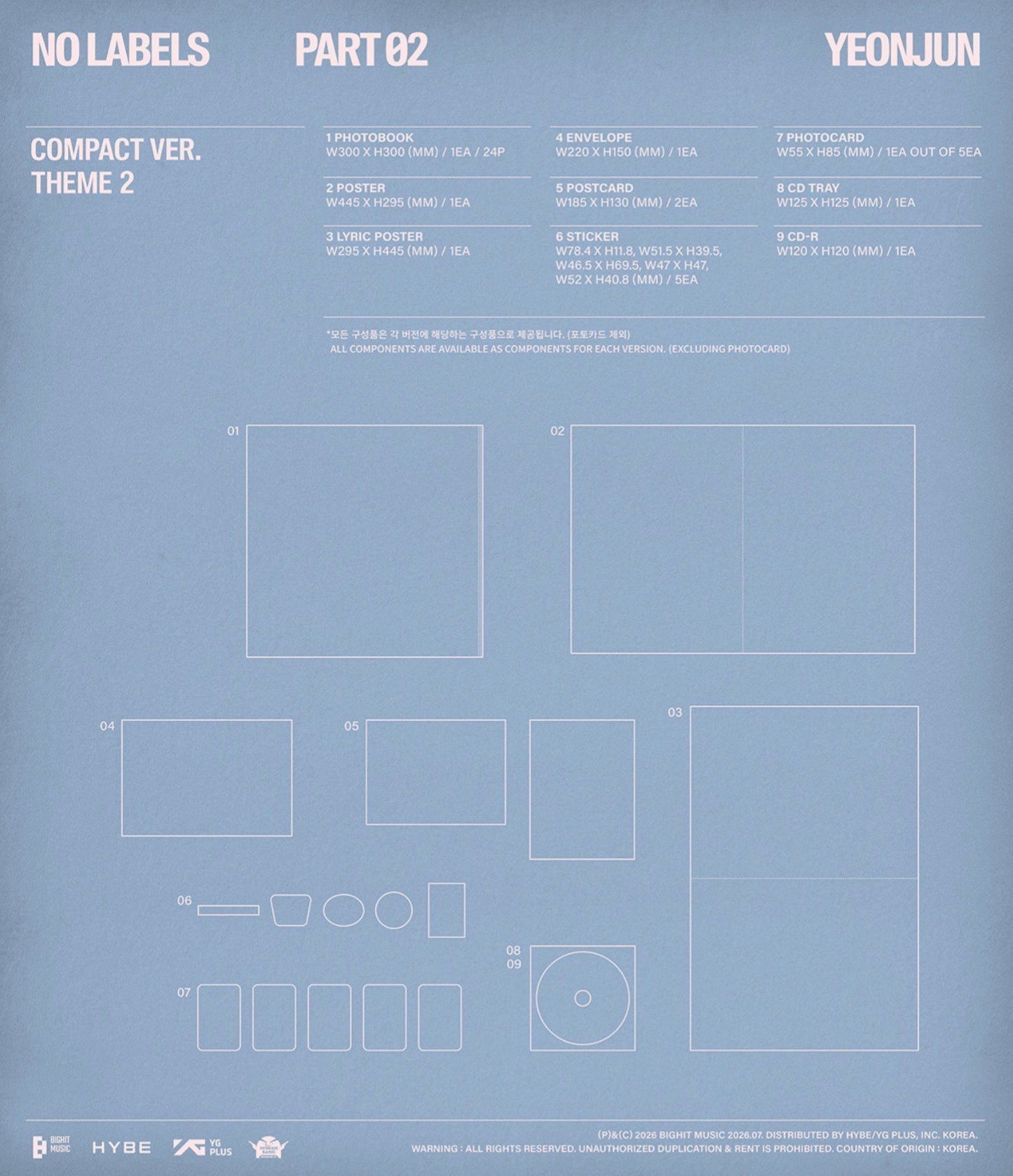 TXT YEONJUN - NO LABELS PART 02 Compact Ver