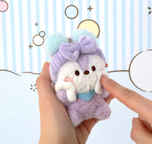 BT21 Minini Official Plush Keyring Bath Time Version