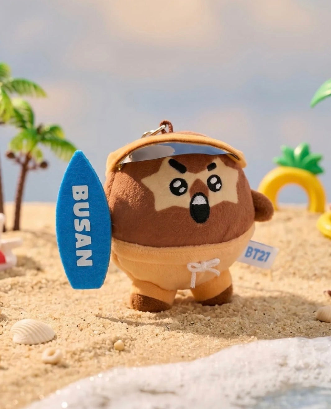 BT21 Official BUSAN VACATION Plush Keyring (Pre-Order) – K-STAR