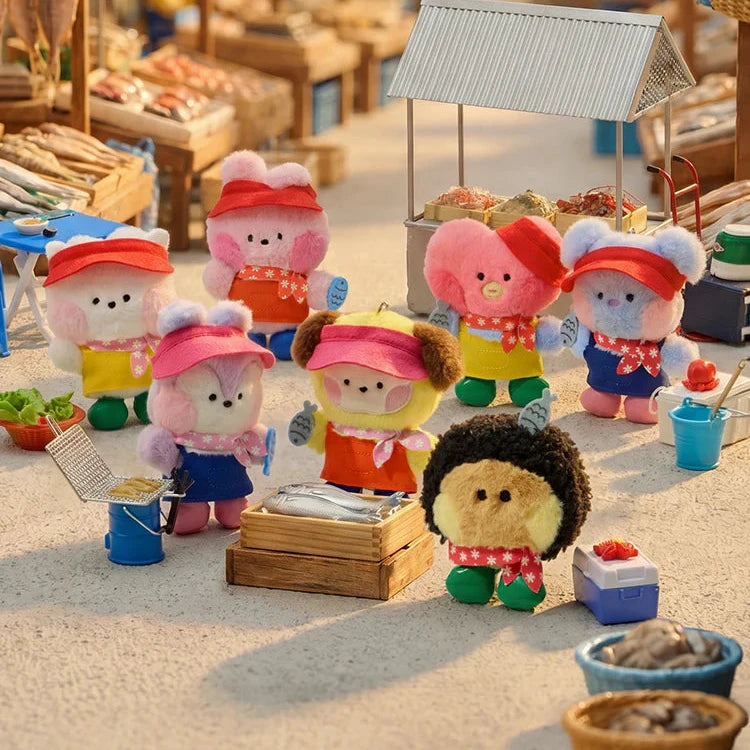 BT21 Official BUSAN JAGALCHI MARKET Plush Keyring – K-STAR