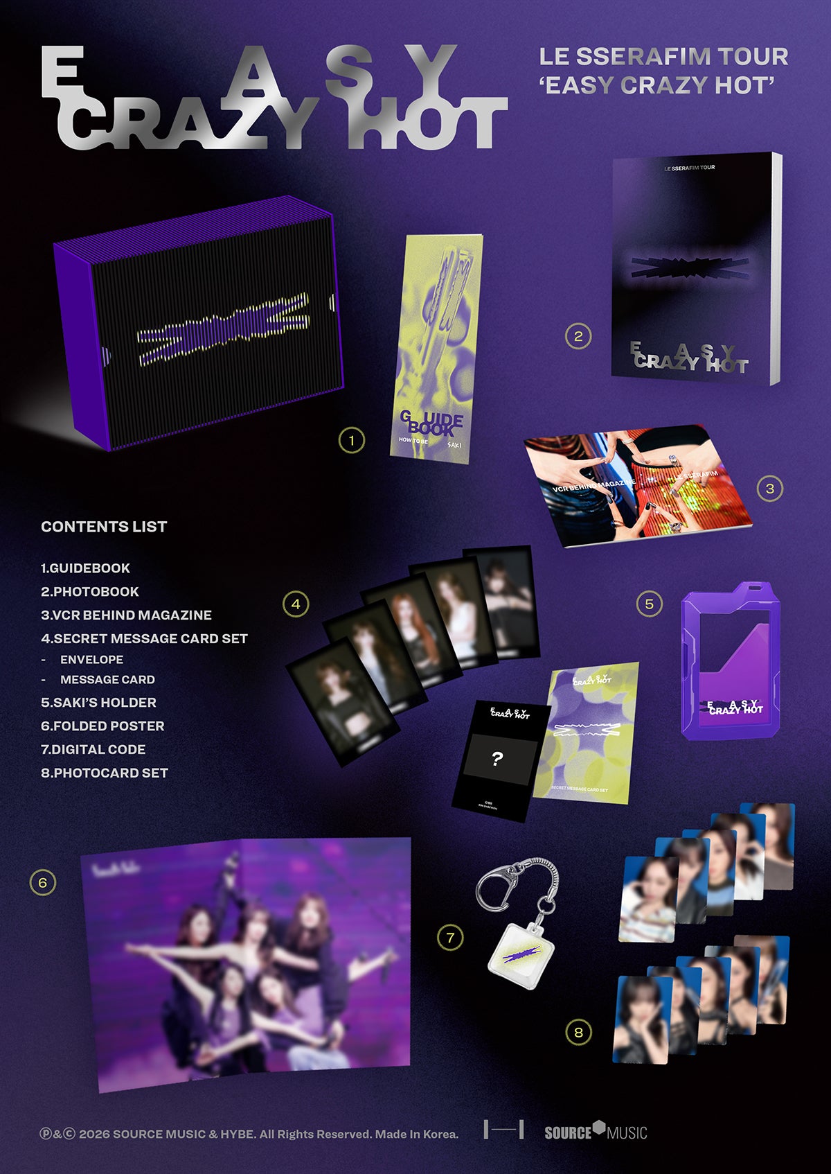 LE SSERAFIM セット LE SSERAFIM Tour EASY CRAZY HOT Encore In Seoul DC – K-STAR