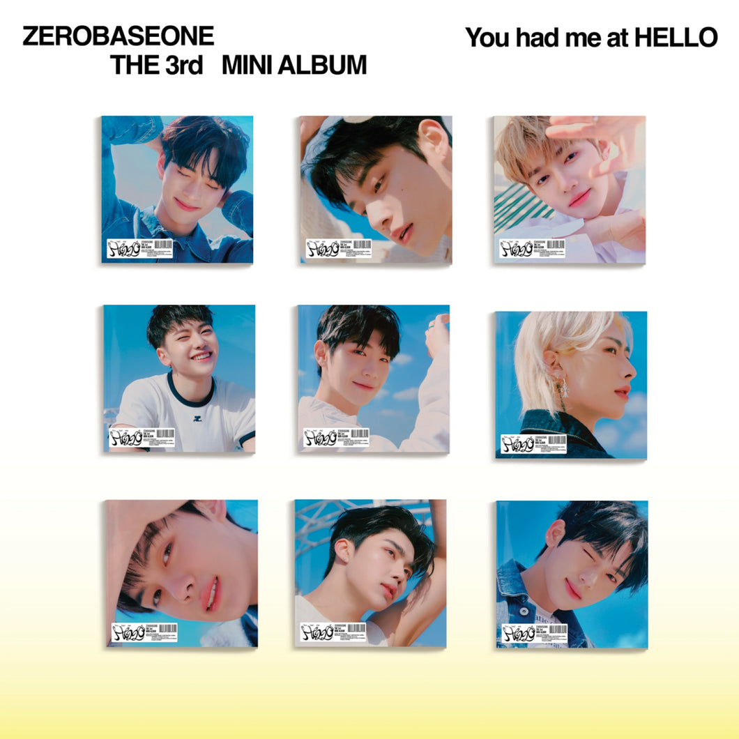 ZEROBASEONE ZB1 - YOU HAD ME AT HELLO 3rd Mini Album Digipack Version ( You Can Choose Member )