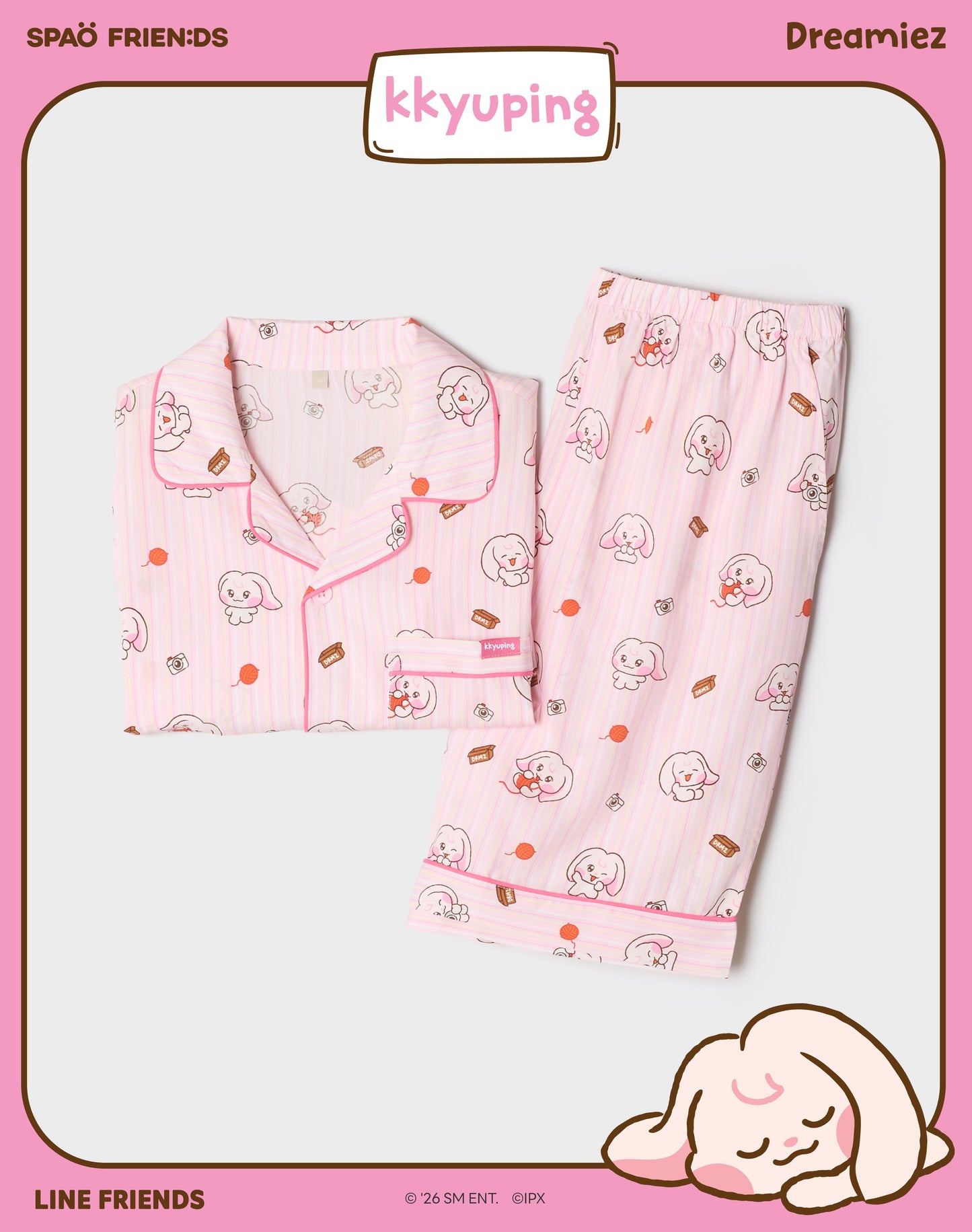SPAO x DREAMIEZ Collection Official MD SHORT SLEEVE PAJAMA SET (PRE ORDER AUGUST 2026)