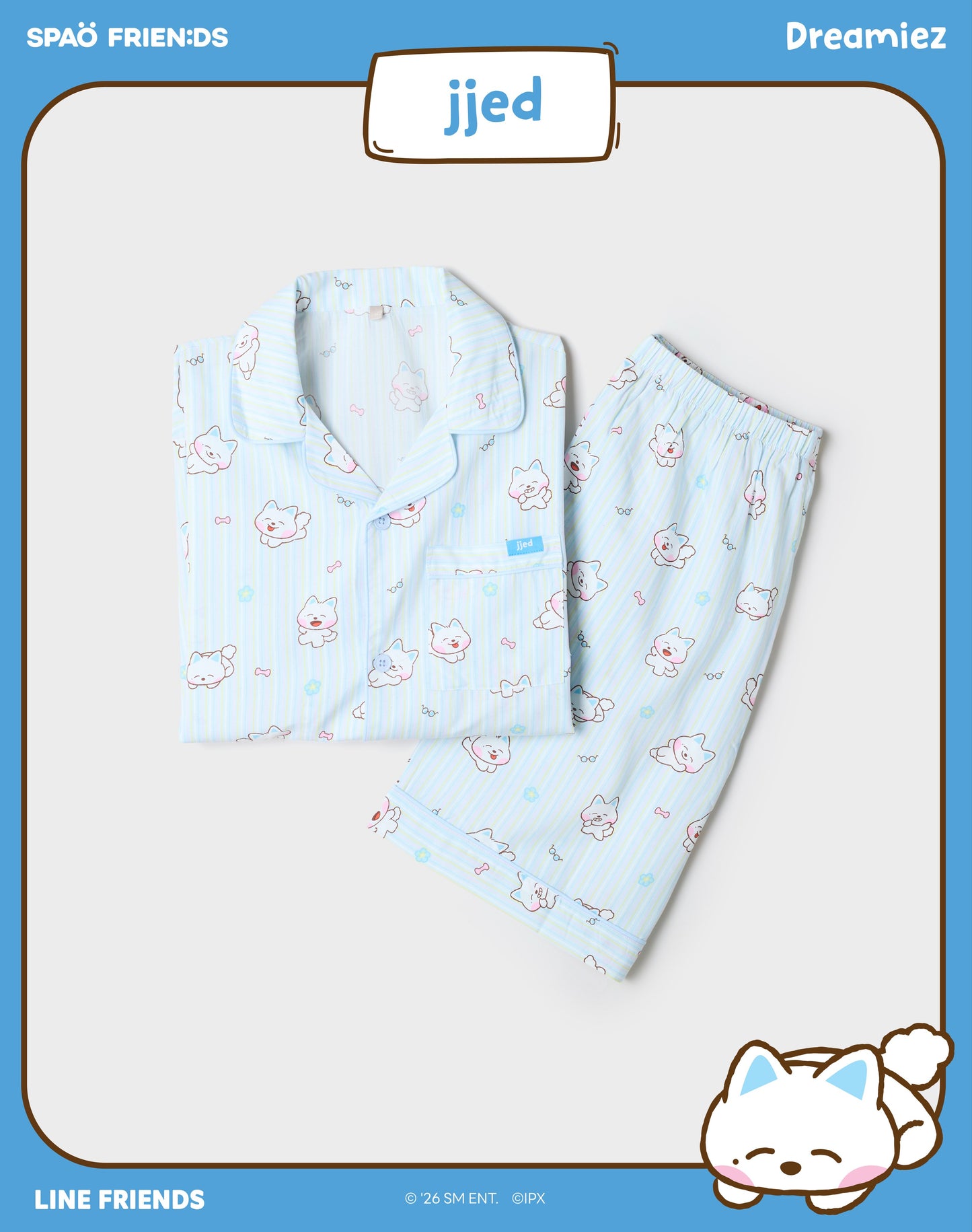 SPAO x DREAMIEZ Collection Official MD SHORT SLEEVE PAJAMA SET (PRE ORDER AUGUST 2026)