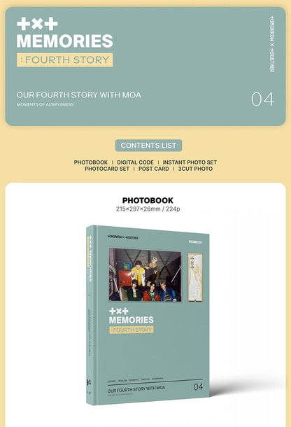 TXT TOMORROW X TOGETHER - Memories : Fourth Story Digital Code
