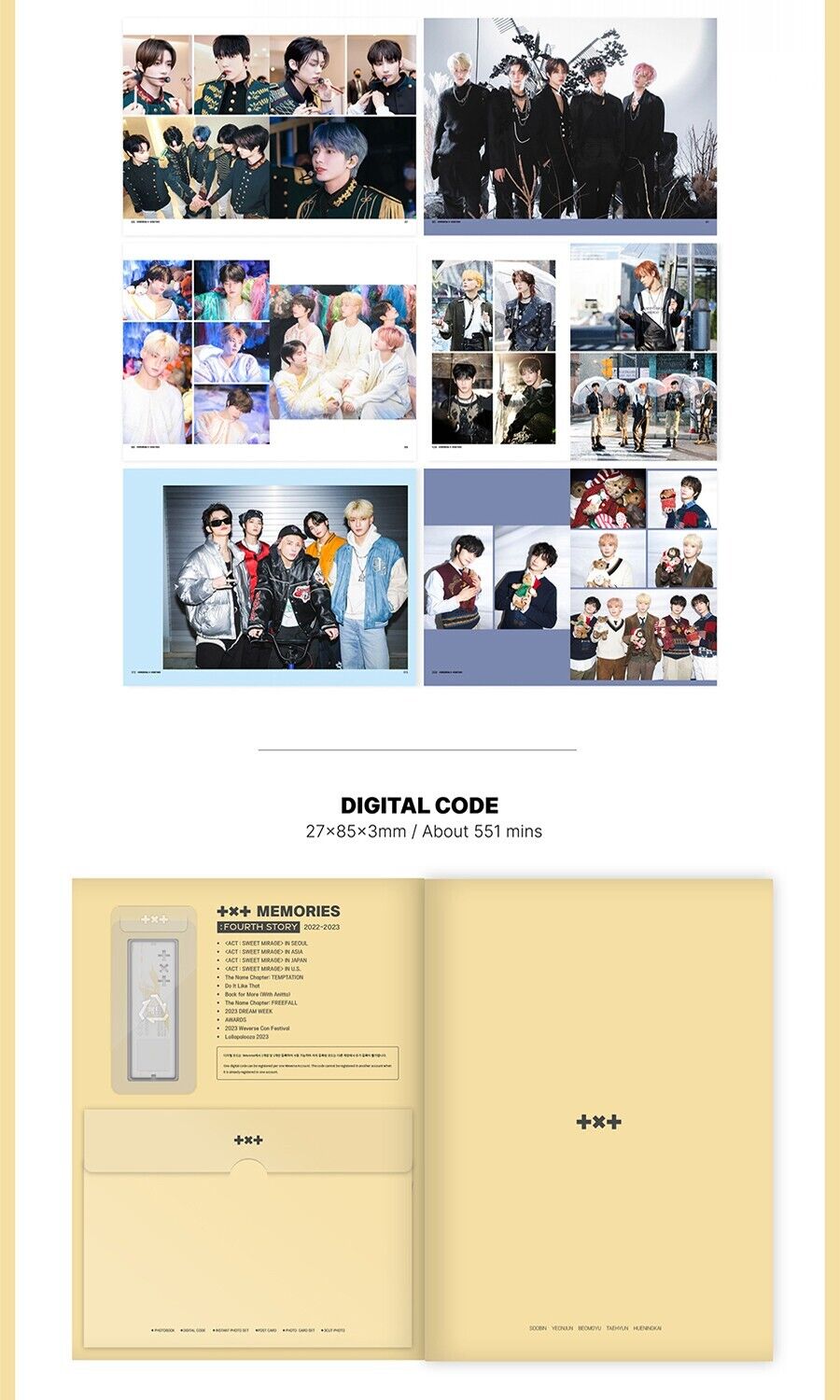 TXT TOMORROW X TOGETHER - Memories : Fourth Story Digital Code