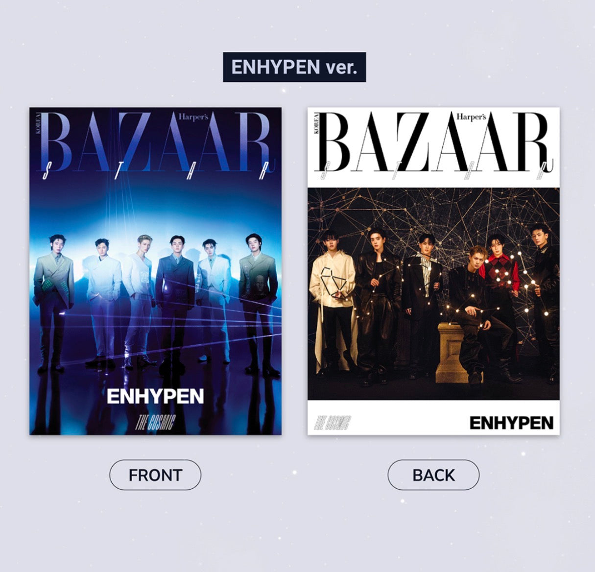 ENHYPEN BAZAAR STAR : THE COSMIC Pictorial 98p – K-STAR