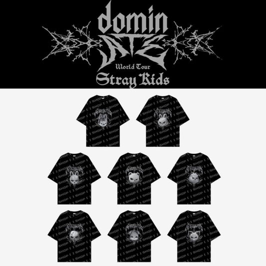 STRAY KIDS Official EVIL SKZOO T-SHIRT World Tour dominATE
