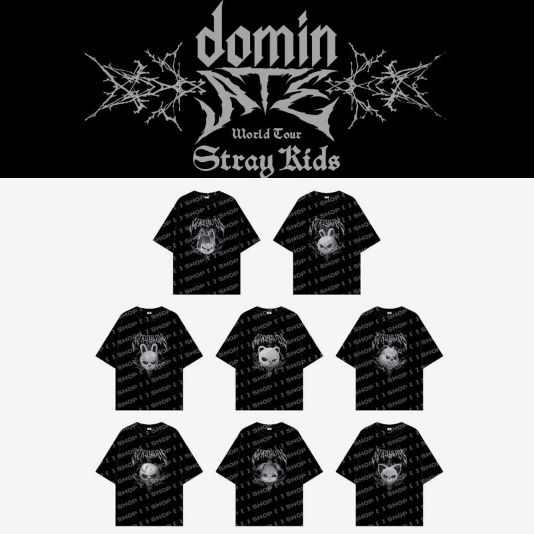 STRAY KIDS Official EVIL SKZOO T-SHIRT World Tour dominATE