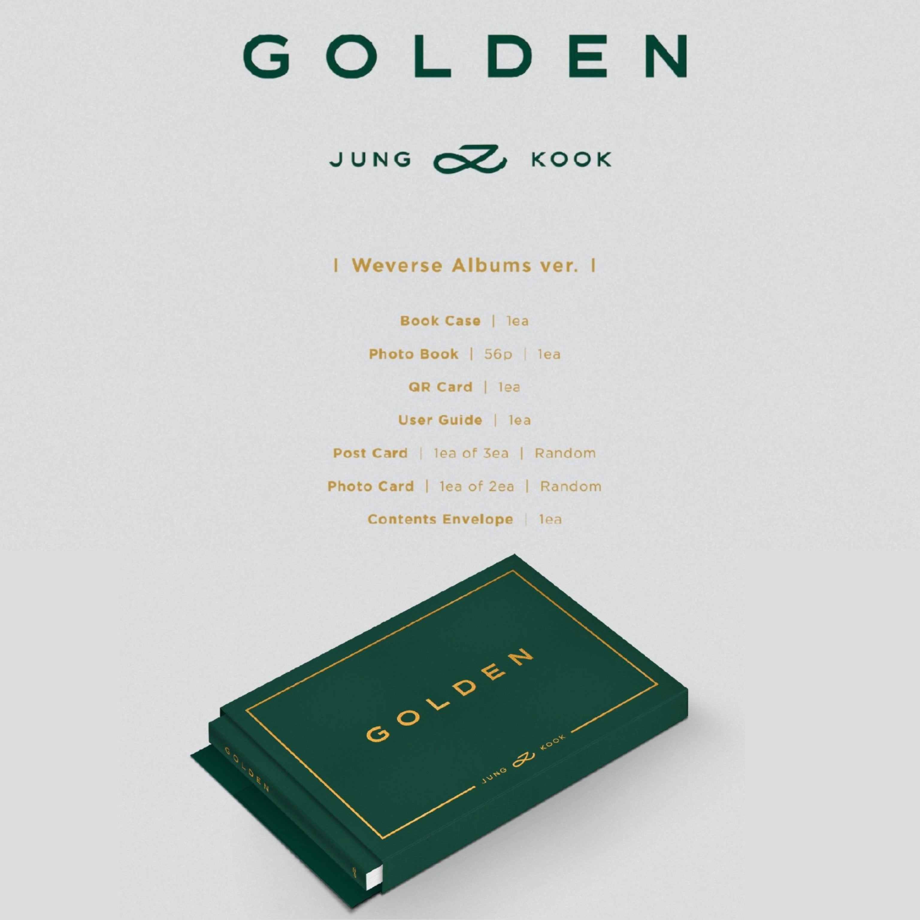 BTS JUNGKOOK - GOLDEN 1st Solo Album Weverse Album Ver – K-STAR