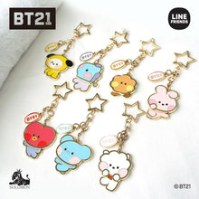 BT21 Official Minini Metal YuraYura Moving Keychain - K-STAR