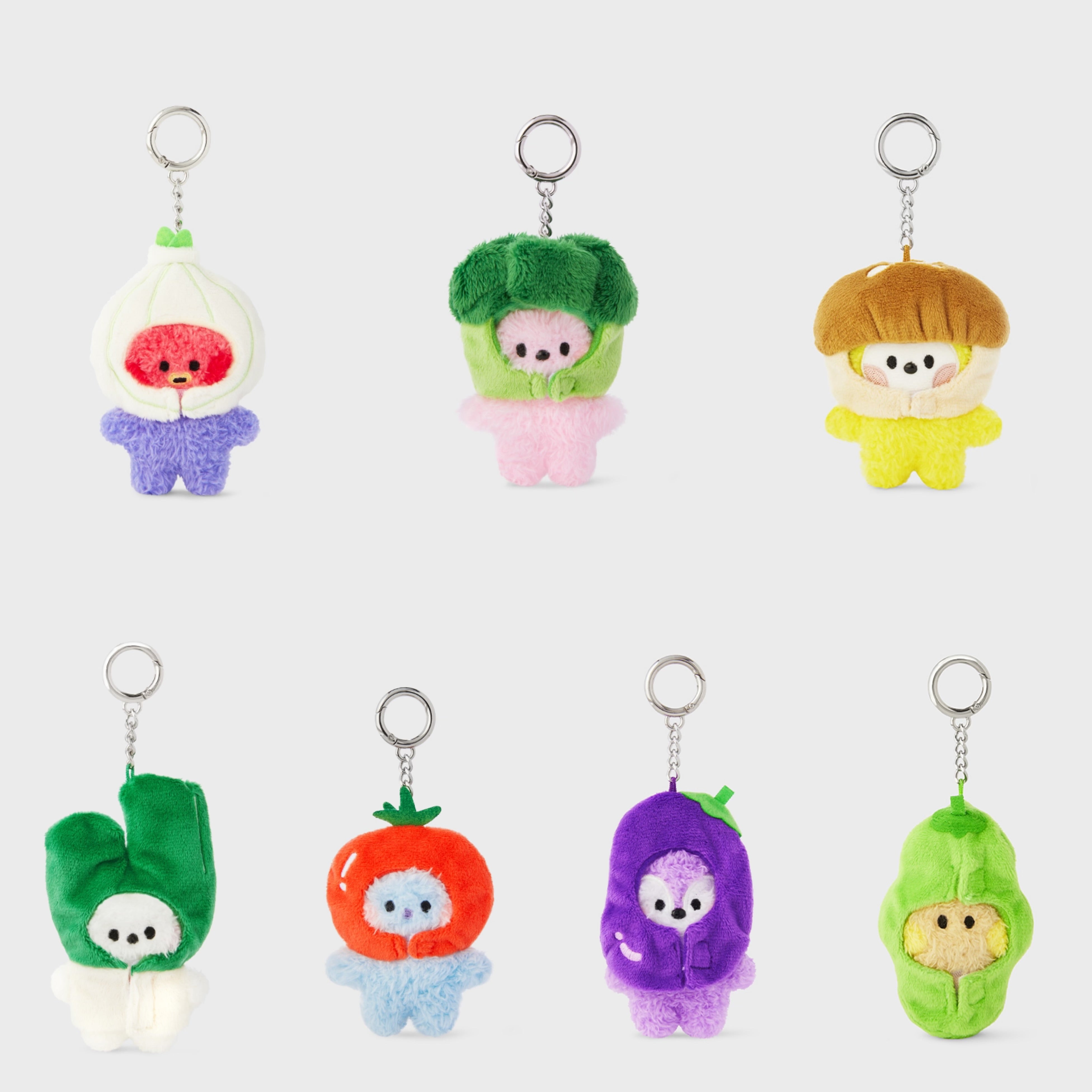 BT21 Mini Minini Official VEGGIE Doll Keyring – K-STAR