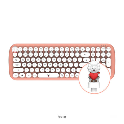 [LINE X BT21] Wireless Retro Keyboard