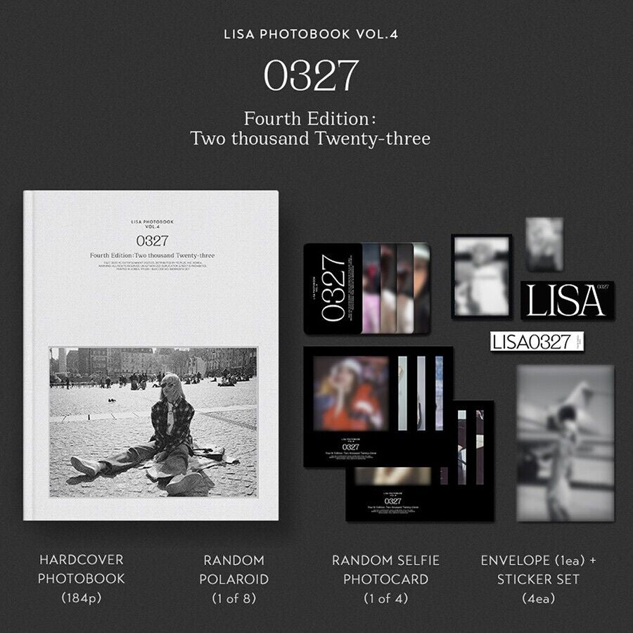 BLACKPINK LISA Photobook 0327 Vol.4 + PO Benefit – K-STAR